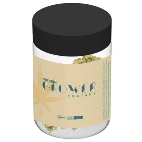 Custom Glass Jar 4 oz With Label