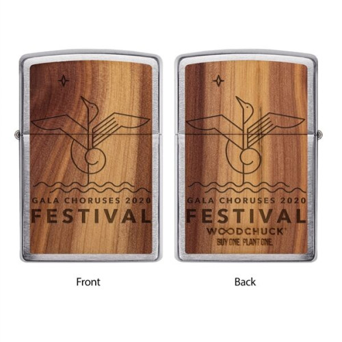 ZIPPO® WOODCHUCK USA CEDAR WINDPROOF LIGHTER