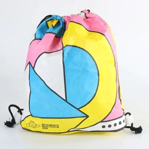 Heavy Duty Full Color Drawstring Backpack Strap Loop 14"x17"