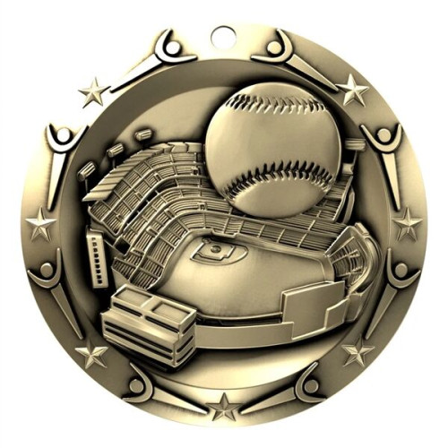 3'' World Class Baseball Medallion