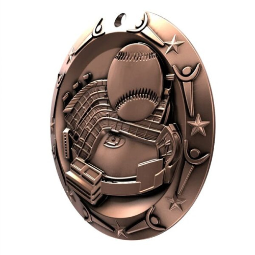 3'' World Class Baseball Medallion
