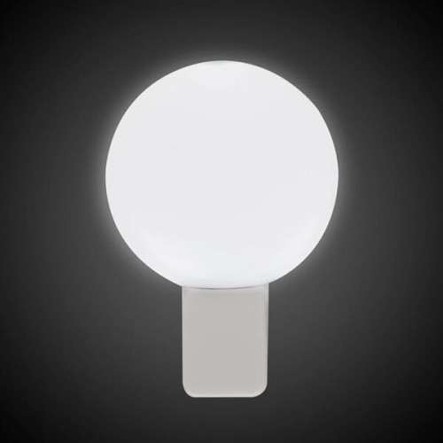 Light Up White Circle Clip-On