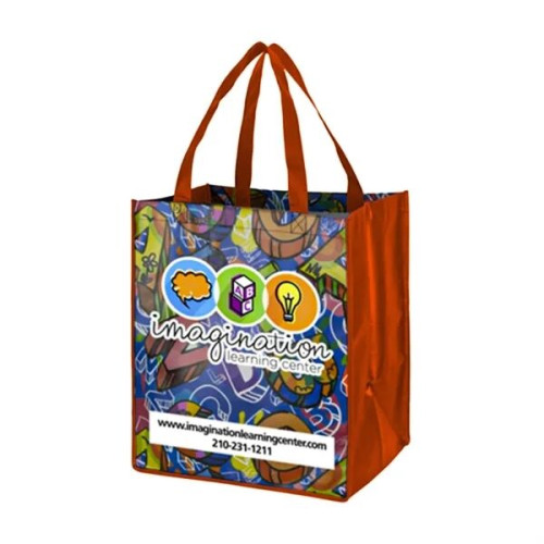 Sublimated PET Non-Woven Grocery Tote Bag