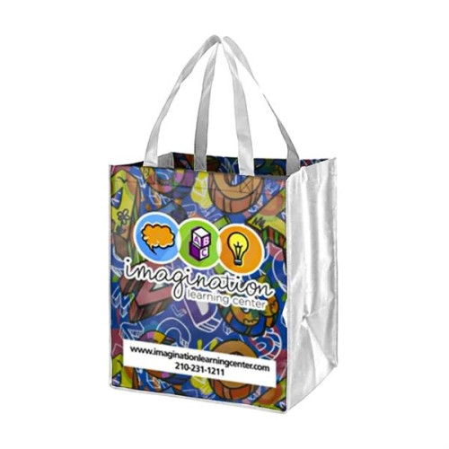 Sublimated PET Non-Woven Grocery Tote Bag