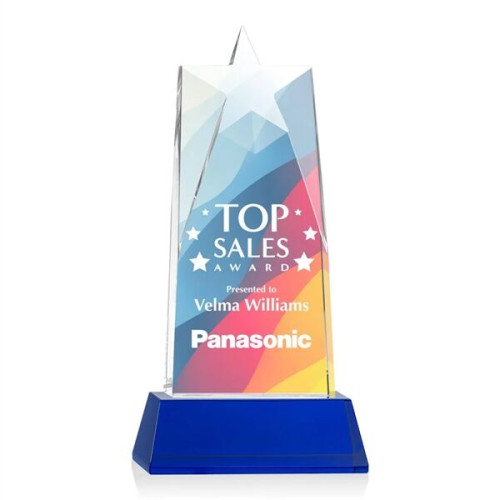 Millington Star VividPrint™ Award on Base - Blue