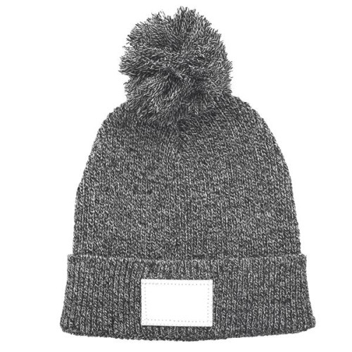 Mauna Knitted Patch PomPom Beanies