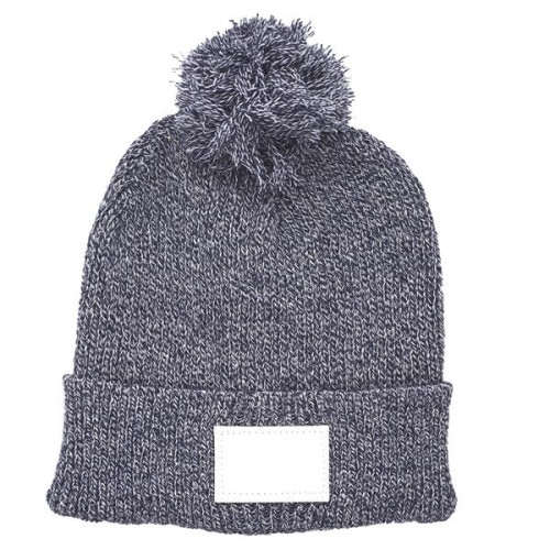 Mauna Knitted Patch PomPom Beanies