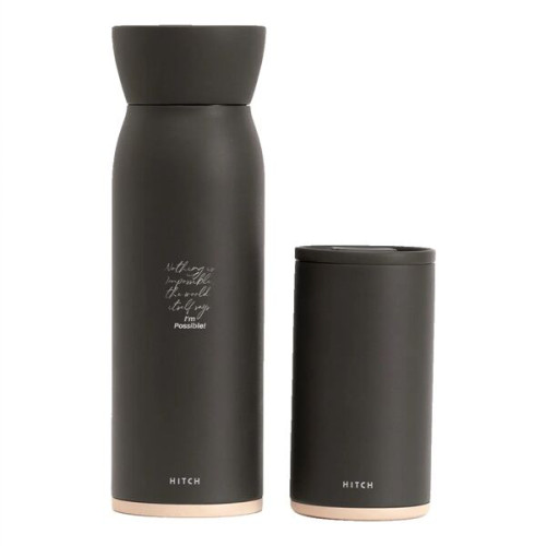 Hitch® 18  oz. Bottle with 12 oz. Cup, Laser, Standard