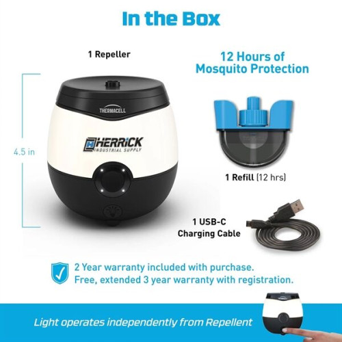 THERMACELL® RECHARGEABLE MOSQUITO REPELLER + GLOW LIGHT