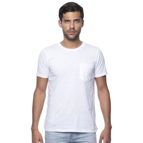 USA Made Unisex Organic Short Sleeve Pocket Tee