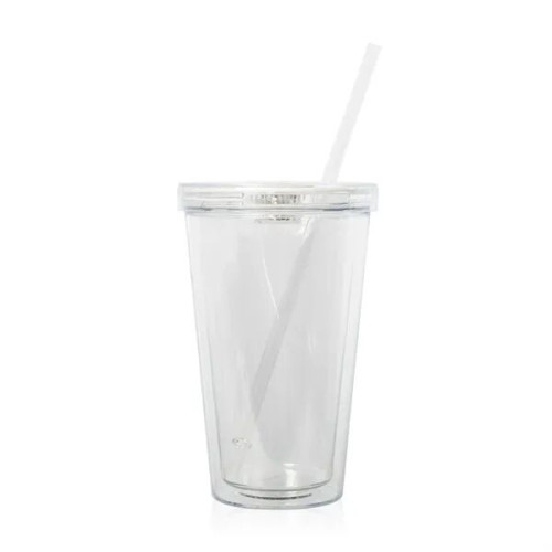 Light Up Travel Cup with Lid and Straw