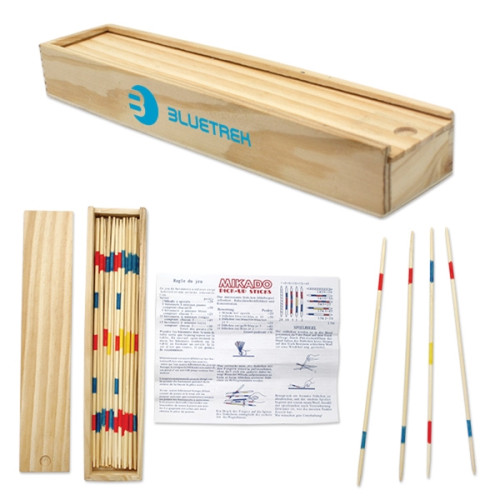 Pick Up Sticks in Wooden Box