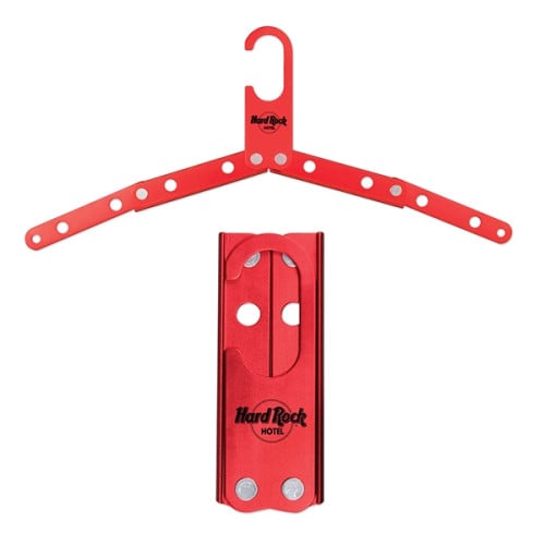 Red Metal Foldable Travel Hanger