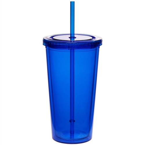 20 oz. Double Wall Acrylic Tumbler With Straw