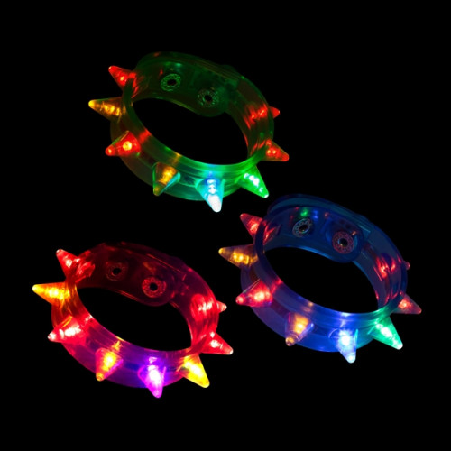 8" Flashing Spike Bracelet