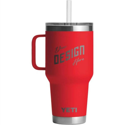 35 Oz YETI® Stainless Steel Insulated Travel Mug W/ Handle
