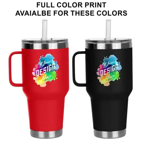 35 Oz YETI® Stainless Steel Insulated Travel Mug W/ Handle