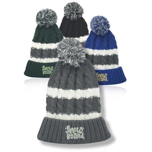 Swiss Knitted PomPom Beanies