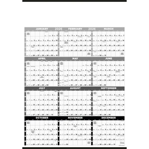 Triumph® Calendars Black & White Time Management Span-A-Y...
