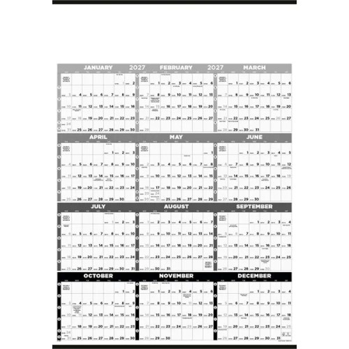 Triumph® Calendars Black & White Time Management Span-A-Y...