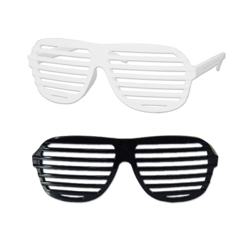 Black & White Slotted Glasses