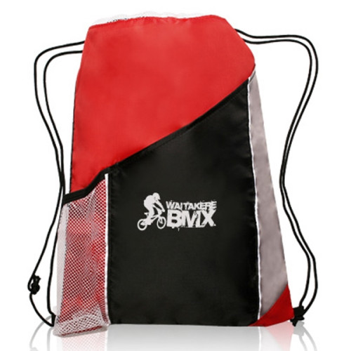 Side Mesh Pockets Drawstring Backpacks