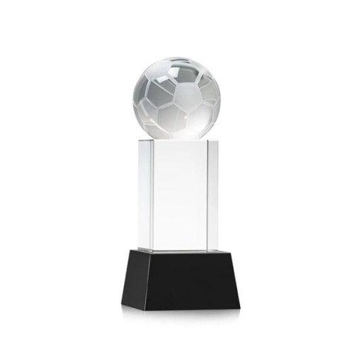 Soccer Ball Award on Belcroft Base - Black