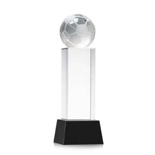 Soccer Ball Award on Belcroft Base - Black