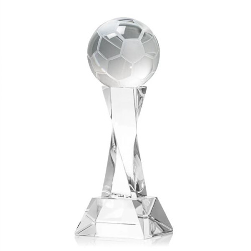 Soccer Ball Award on Langport Base - Clear