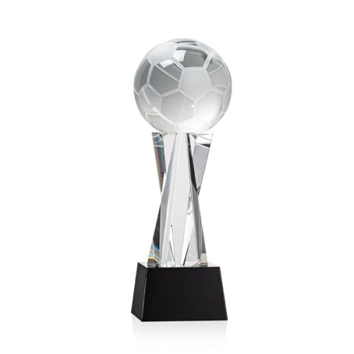Soccer Ball Award on Grafton Base - Black