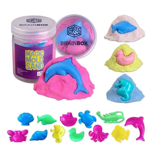 Magic Molding Cotton Sand with Plastic Mold