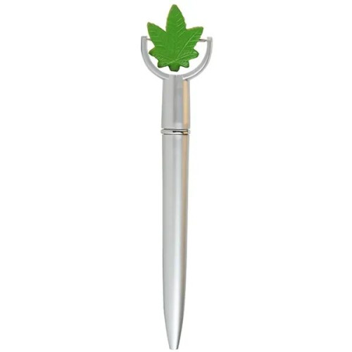 Cannabis Leaf Squeeze Top Pen