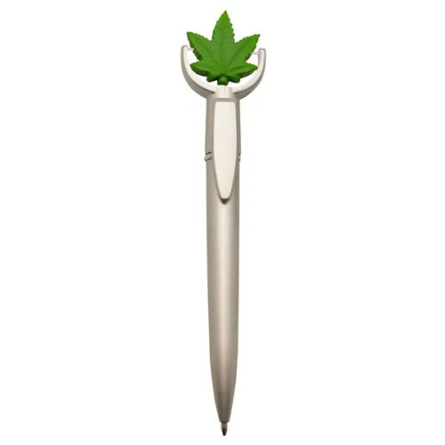 Cannabis Leaf Squeeze Top Pen