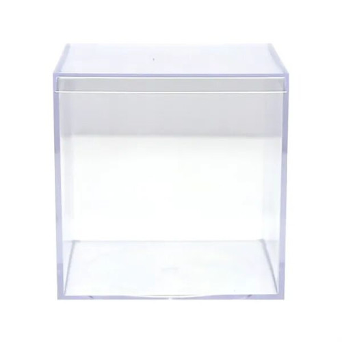 4" x 4" x 4" Clear Plastic Box