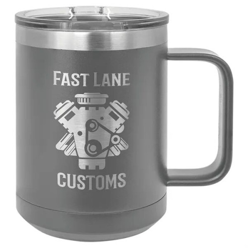 15 oz Polar Camel® Stainless Steel Insulated Coffee Mug