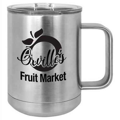 15 oz Polar Camel® Stainless Steel Insulated Coffee Mug