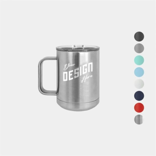 15 oz Polar Camel® Stainless Steel Insulated Coffee Mug