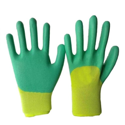 Rubber Coated Knit Nylon Working Gloves