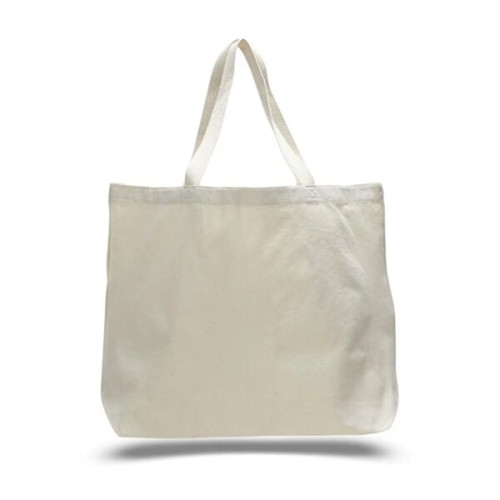 12 Oz. Cotton Canvas Jumbo Tote Bag With Long Handles