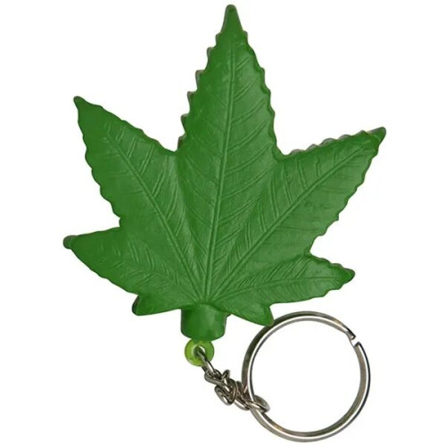 Cannabis Leaf Stress Reliever Keyring