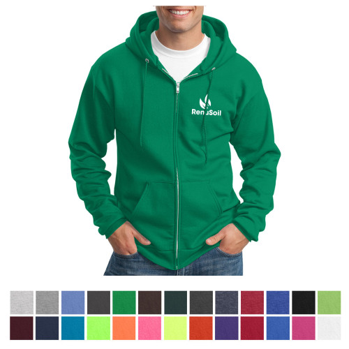 Port & Company® Core Fleece Full-Zip Hooded Sweatshirt
