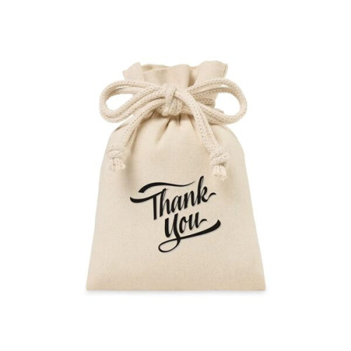 Canvas Drawstring Gift Bag - Small