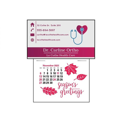 MagnaStick Header Business Card Magnet Calendar