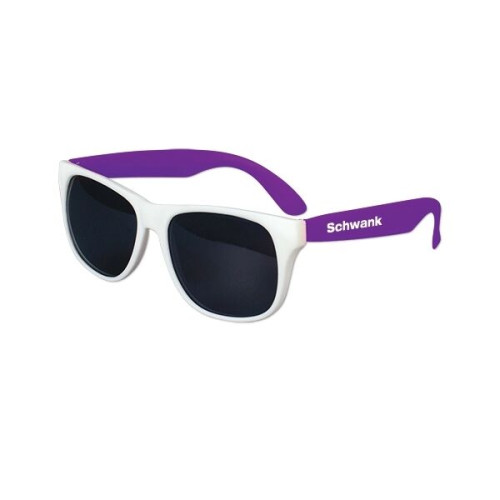 White Frame Classic Sunglasses