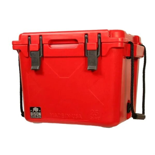 25 QT Bison® USA-Made Hard Cooler Ice Chest 20.5"x17.6"x15"