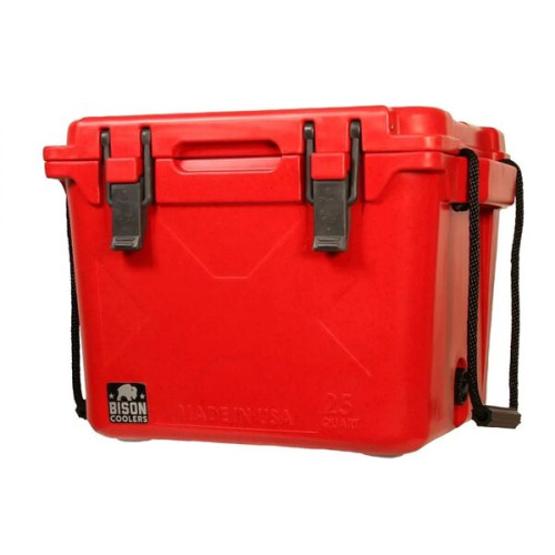 25 QT Bison® USA-Made Hard Cooler Ice Chest 20.5"x17.6"x15"