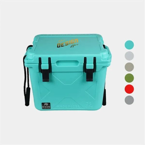 25 QT Bison® USA-Made Hard Cooler Ice Chest 20.5"x17.6"x15"