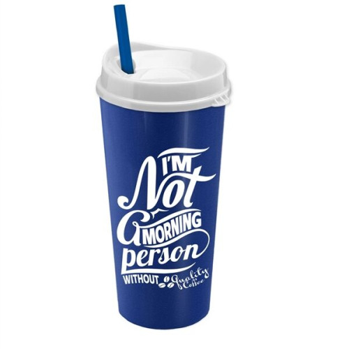 The Roadmaster - 20 oz. Travel Tumbler w. Sip Lid & Straw