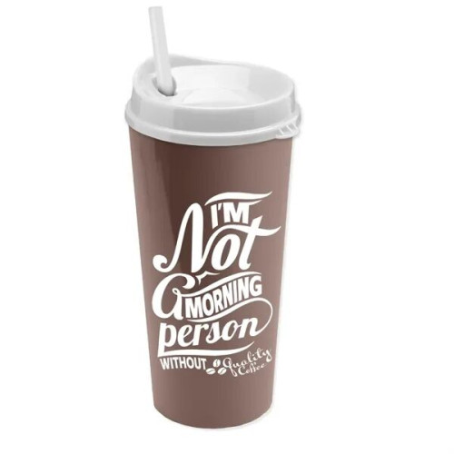 The Roadmaster - 20 oz. Travel Tumbler w. Sip Lid & Straw