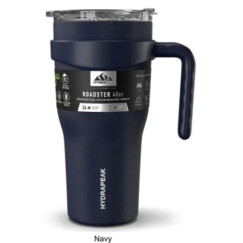 40 oz Hydrapeak® Stainless Insulated Tumbler w/ Straw Lid